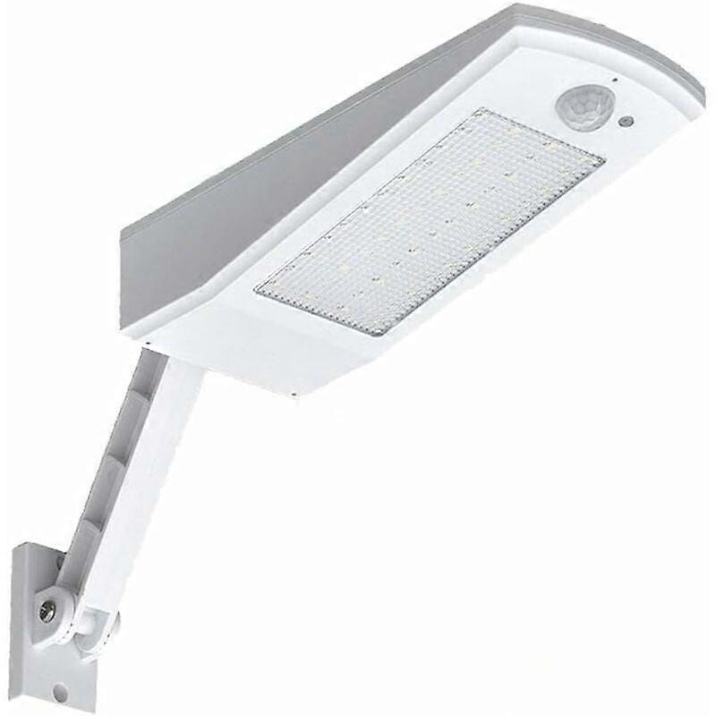 48 LED 4500mAh Luce solare 900lm IP65 Lampada da esterno impermeabile nera con staffa regolabile, luci con sensore di movimento a 120 ° [ SZRH