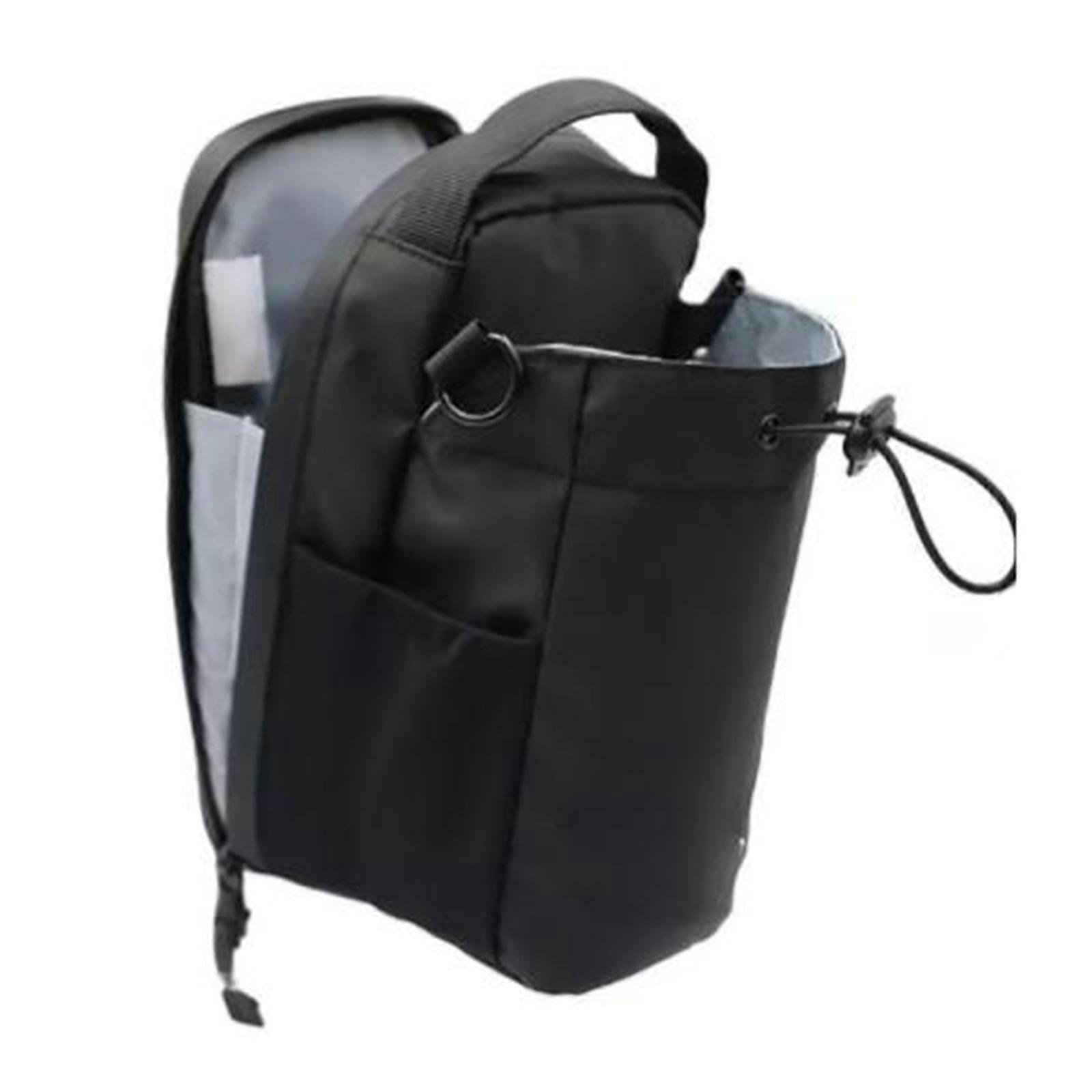 Portable Magnetic Water Bottle Carriers with Drawstring and Phone Pockets Gym Bag for Hiking Cycling and Travel Use Multicolor