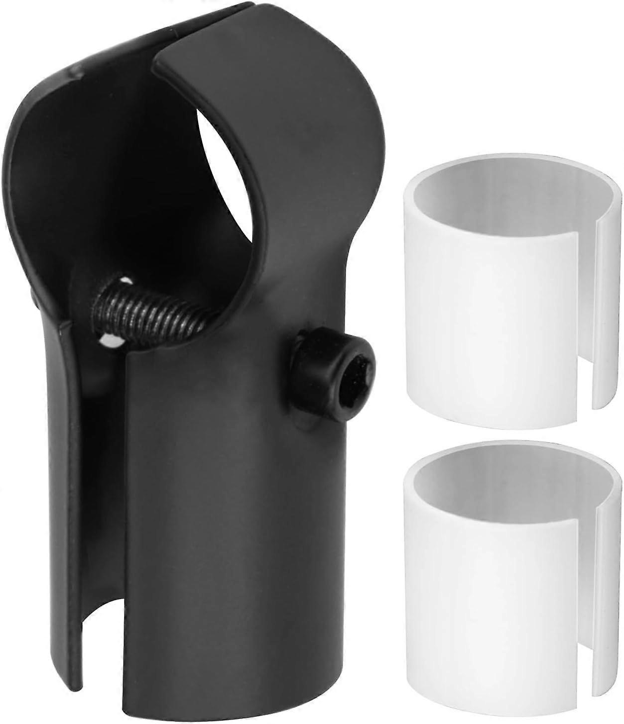 SeraphinaT 10 Sets T Pipe Clamp Connector Chain Link Fence Clamp, Black Tee End