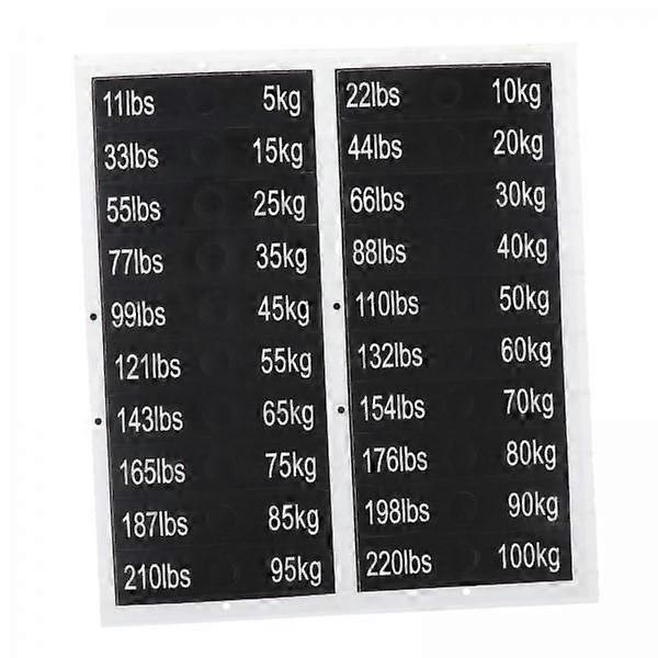 3x Weight Stack Labels Number Stickers Exercise Equipment