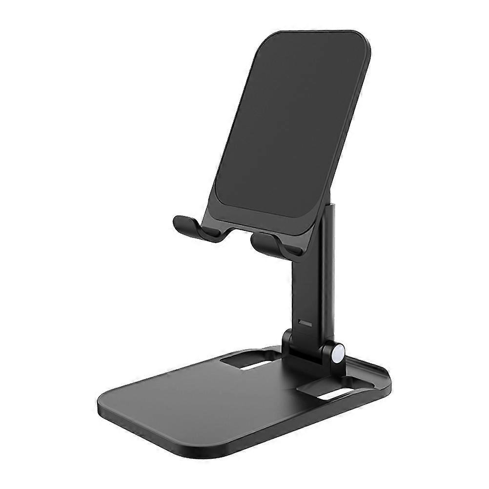 1Pc Adjustable Foldable Cell Phone Stand Holder Cradle (Black)
