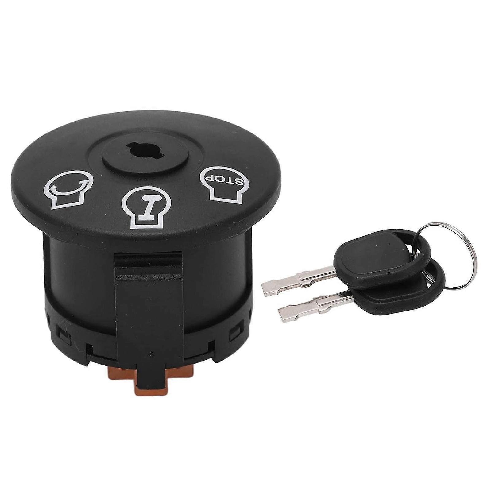 Ignition Switch 5 Terminals 3 Position Lawn Mower Starter Switch with Key 925-04228 for Craftsman