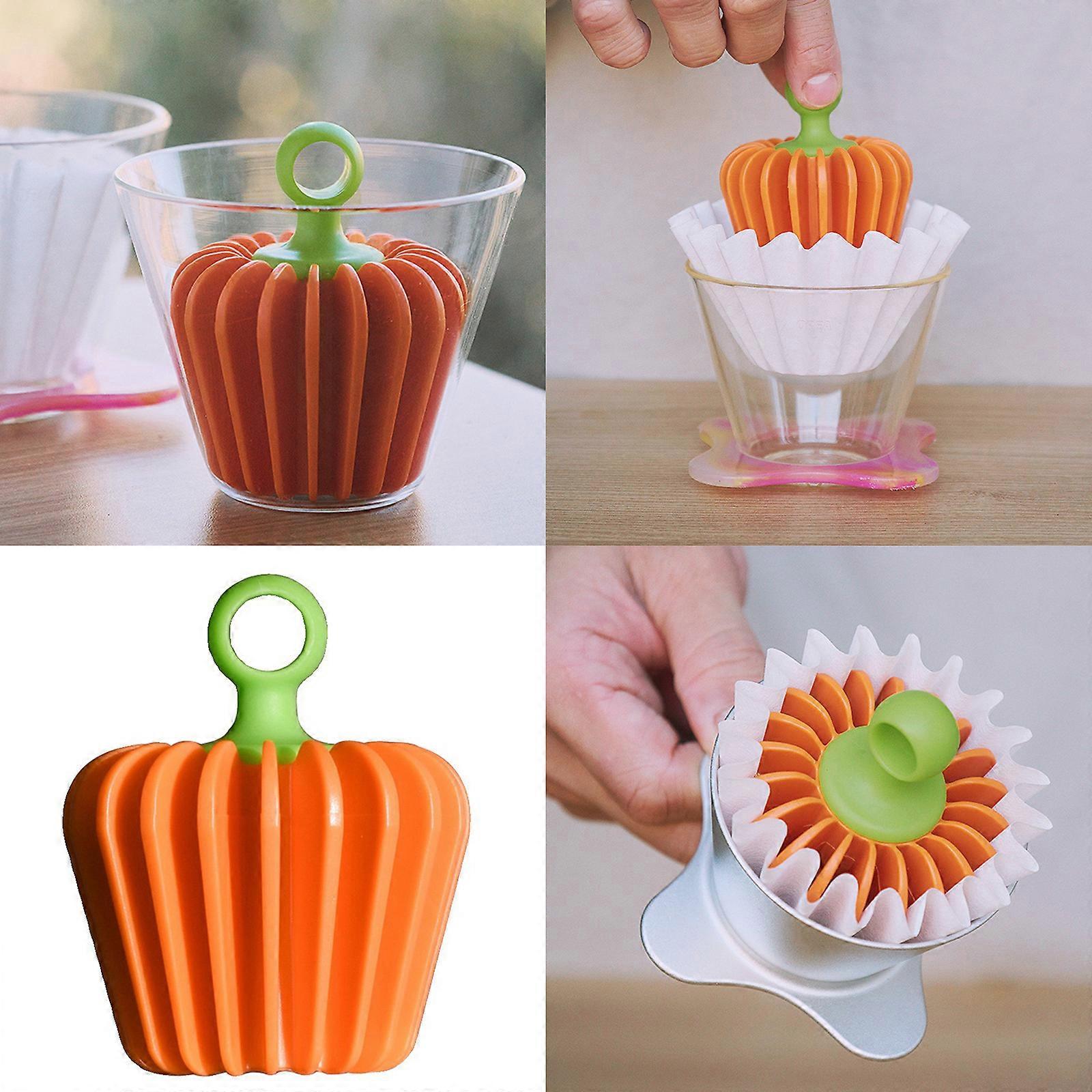 Practical Filter Paper Press Assistant Pumpkin Shaped Stamping
