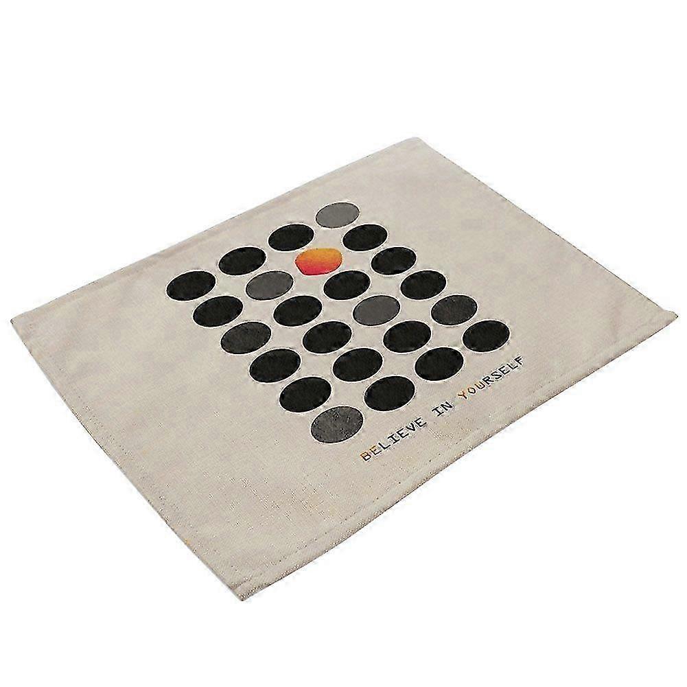 Printed Anti-Slip Table Mat for Coffee Cups, Heat-Insulation Bowls, and Plates with Forks (Suitable for Various Brands)