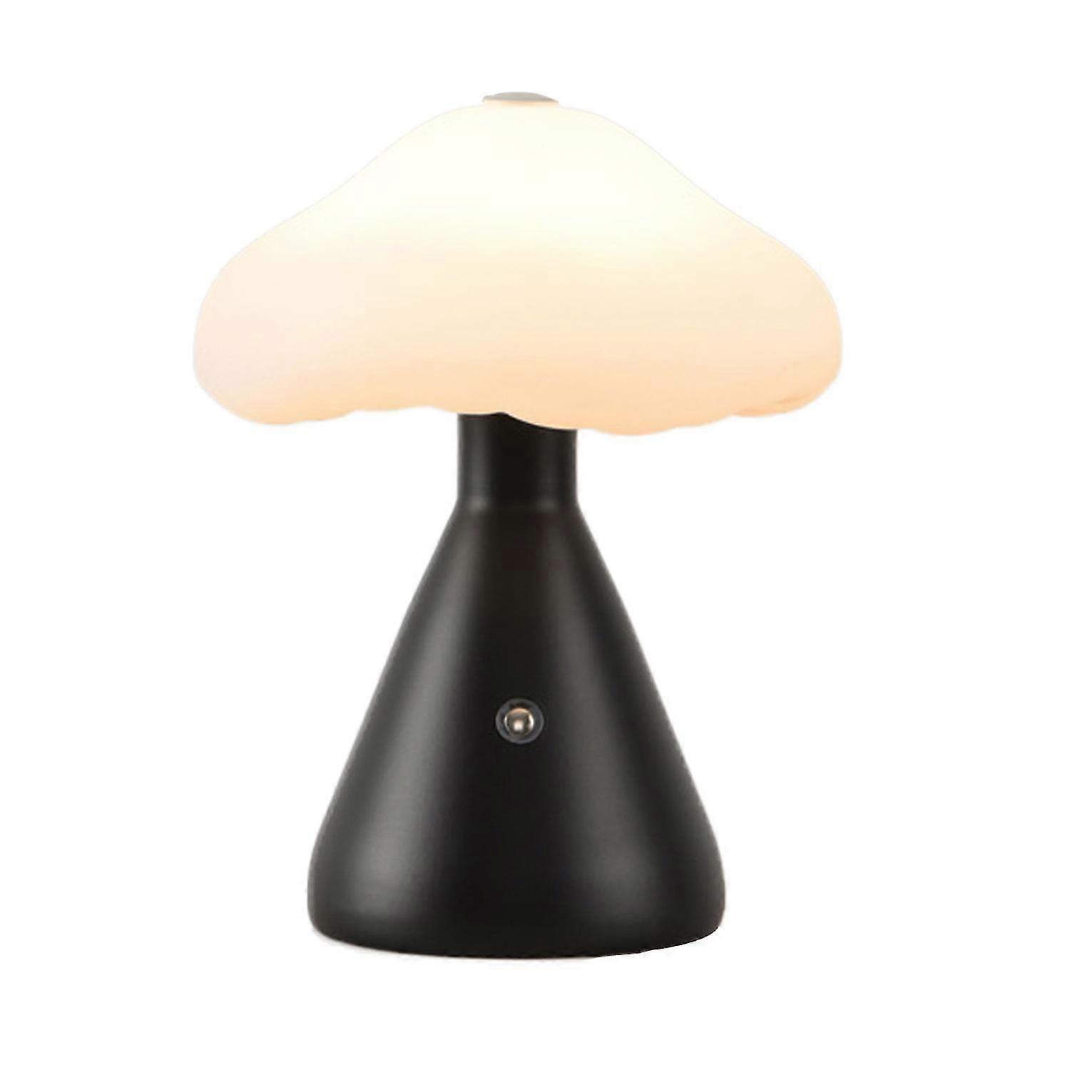 Modern Mushroom Bedside Lamp with Touch Control and USB Charging