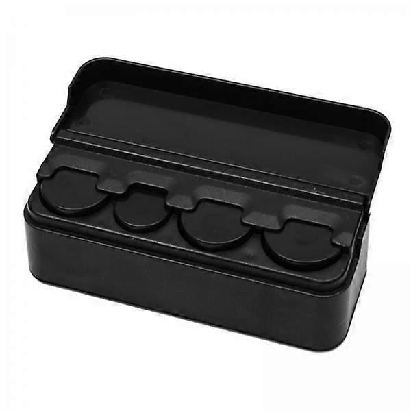 2xCar Coin Case Storage Organizer Lightweight Black Practical Coin Container