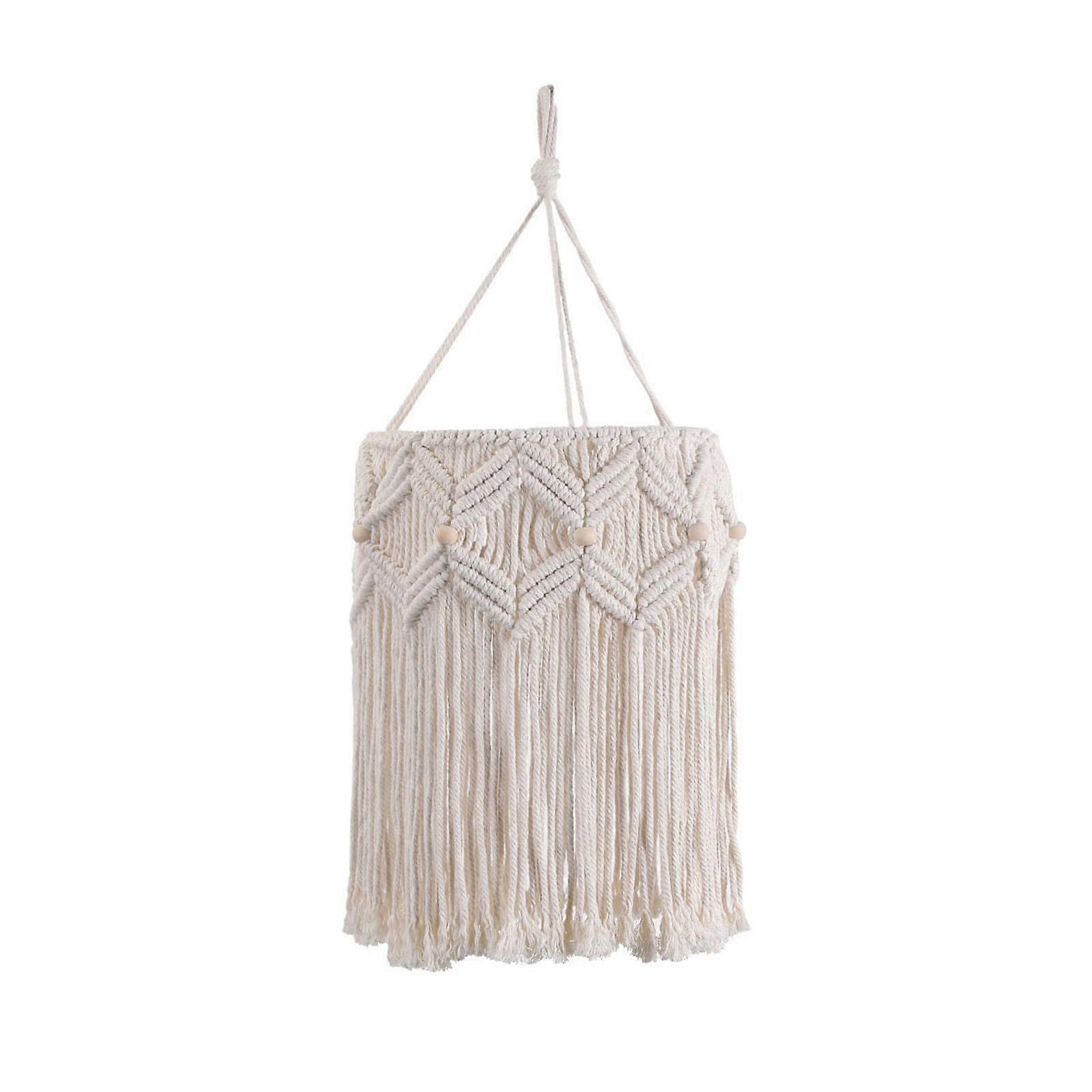 Macrame Lampshade Boho Hanging Pendant Light Cover for Kitchen