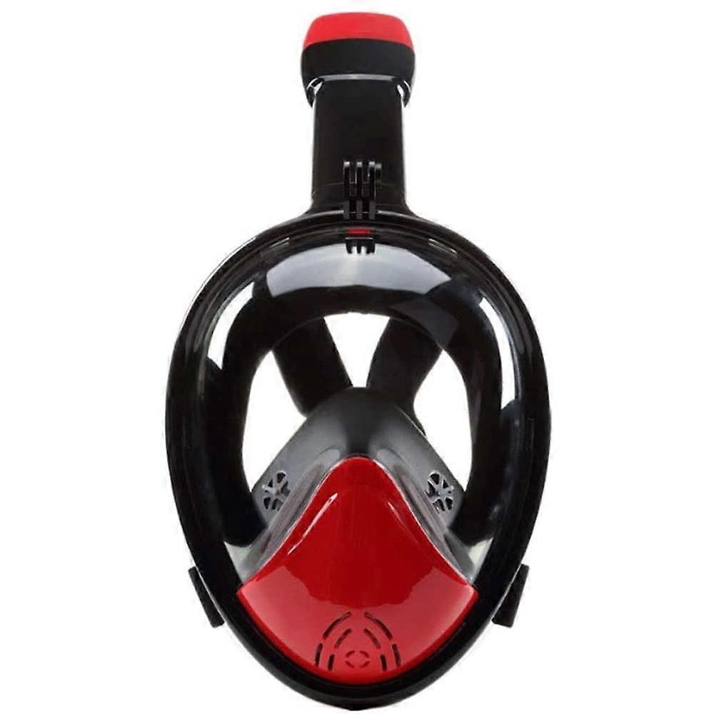 Panoramic fullface snorkeling mask with removable camera mount, drytop, antifog, for adults and