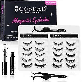 High quality brand new  False Eyelashes 10 Pairs Manga Lashes Japanese Style