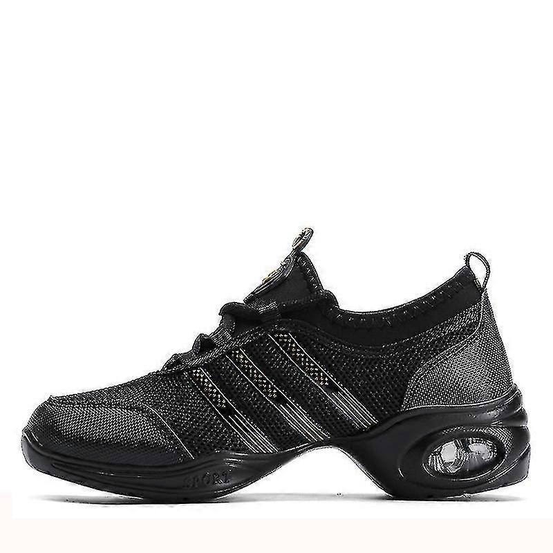 Zapatillas de baile para mujeres con suela dividida zapatos de jazz para niños adultos con cordones de práctica