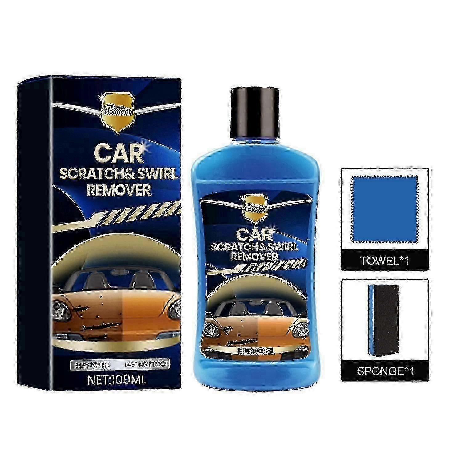 Homonth bil repvax billack repreparation rengöring polering renovering underhållskit