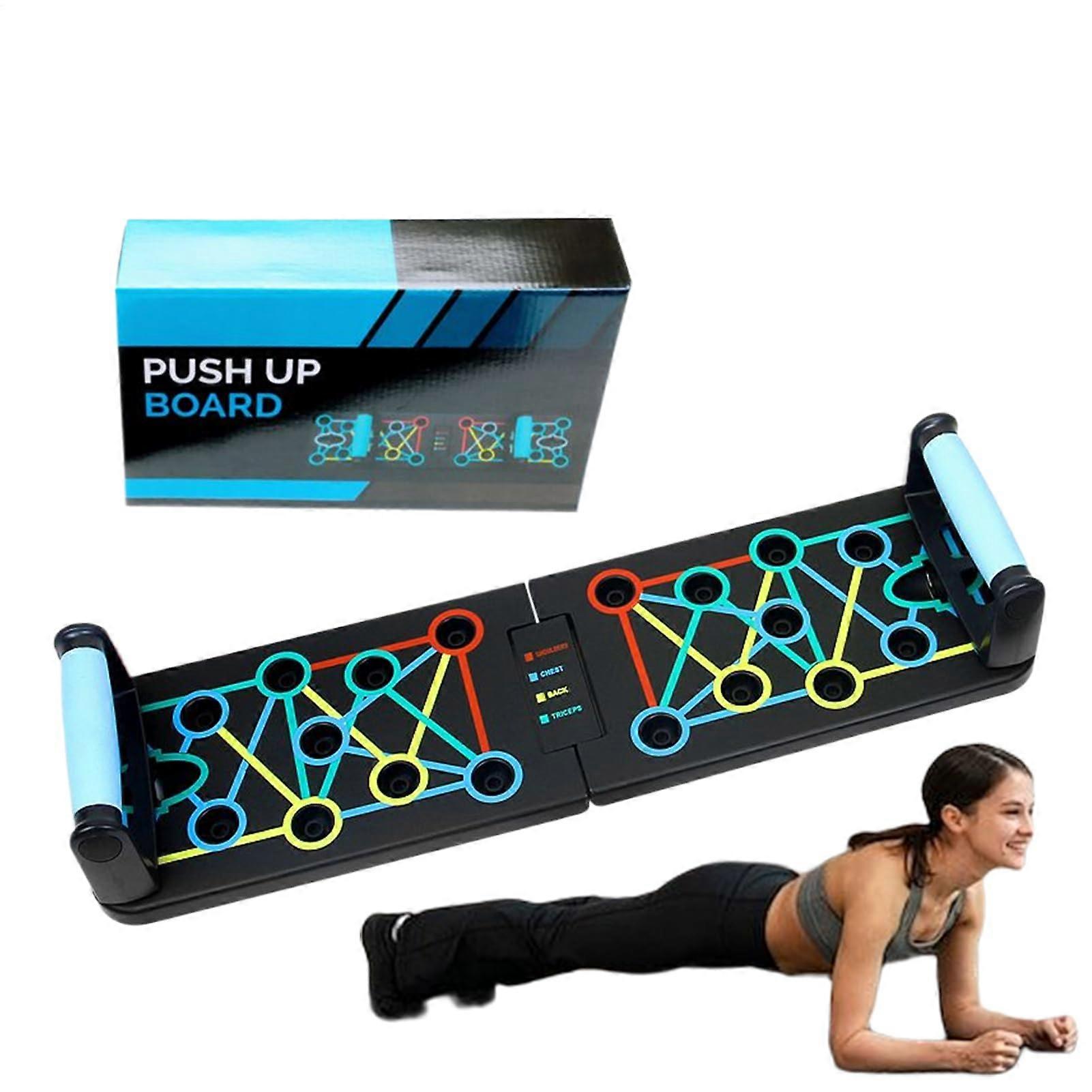 Push-Up Board for Men | Foldable Portable Strength Training System for Full-Body Workout, Multi-Function Muscle Training Board
