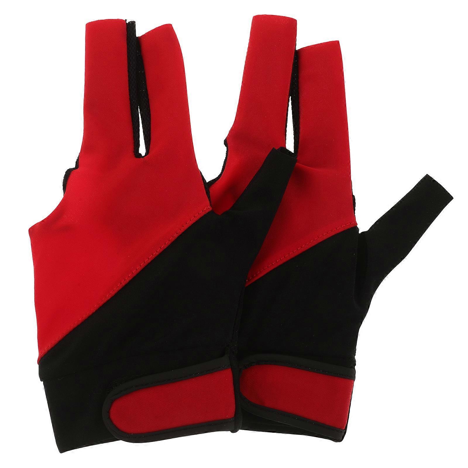 Wear-Resistant Billiards Glove Left Hand Men Table Games 2Pcs