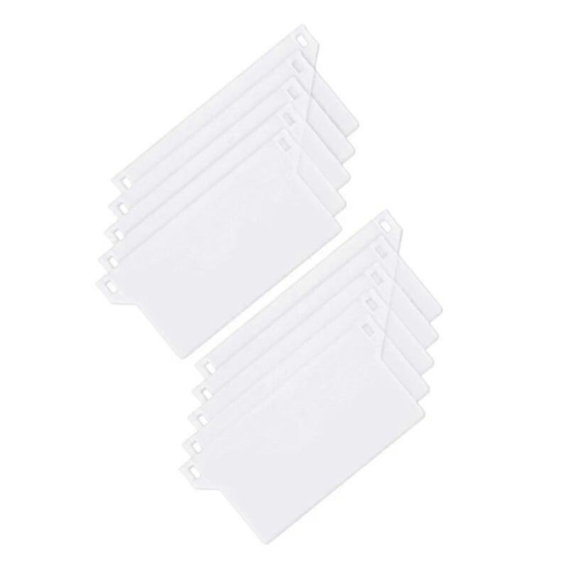 Vertikal Blind Botten Viktskivor 127mm Plast Bas Set med 10