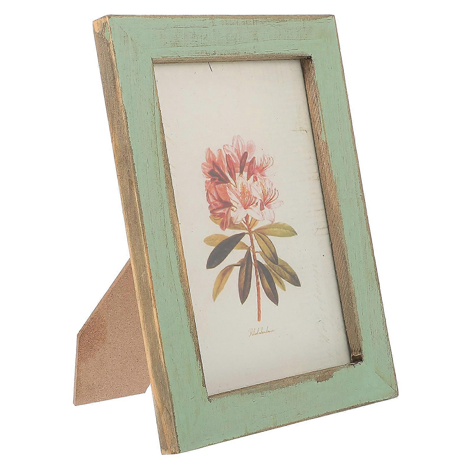 Picture Frames Wooden Decoration 6-Inch Retro Style Photo Frame 1Pack