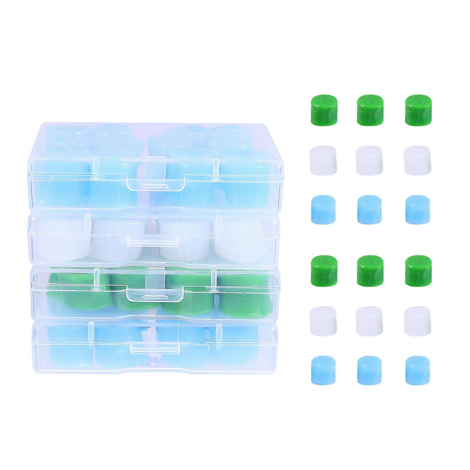 Waterproof Earplugs Noise Dampening Green Ear Pieces For Shooting And Sleeping 24 Pairs Per Set