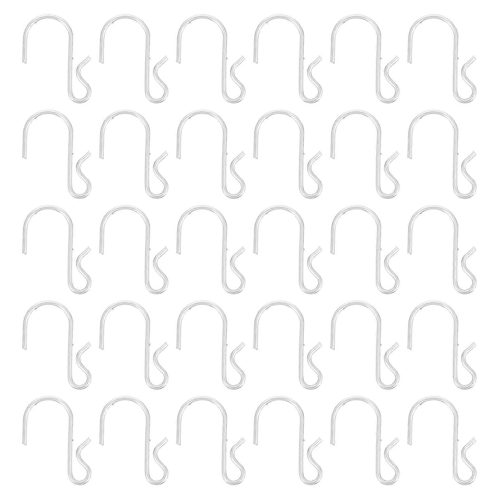 Wire Shelving S Hooks Hanging Hook DIY Craft Iron Material 50Pcs