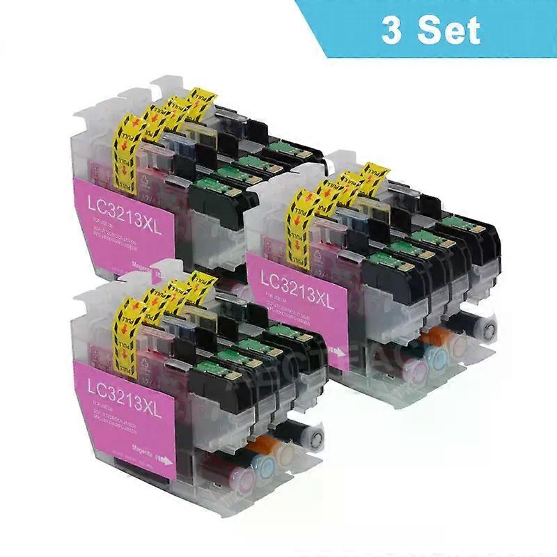 Aecteach LC3211 LC3213 Compatible Ink Cartridges For Brother LC 3213 XL DCP-J572DW DCP-J772DW DCP-J774DW MFC-J491DW J497 Printer