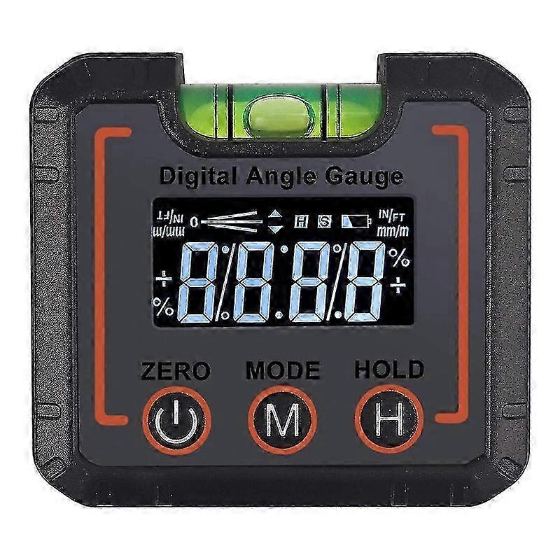Digital LCD inclinometer with horizontal bubbles,inclined protractor box,angle detector Digital magnetic angle gauge level,protractor,bevel gauge hwy