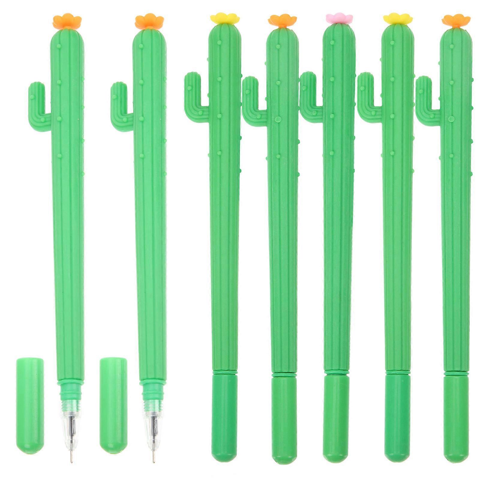 Cactus Roller Pens Creative Writing Pen 10Pcs Green Set