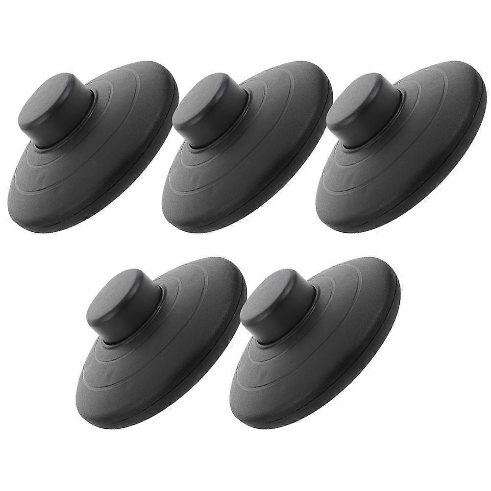 Interruptor de lámpara de pedal de pie de pie de pie para uso doméstico negro 7.00X7.00X2.85CM simple y conveniente 5 piezas