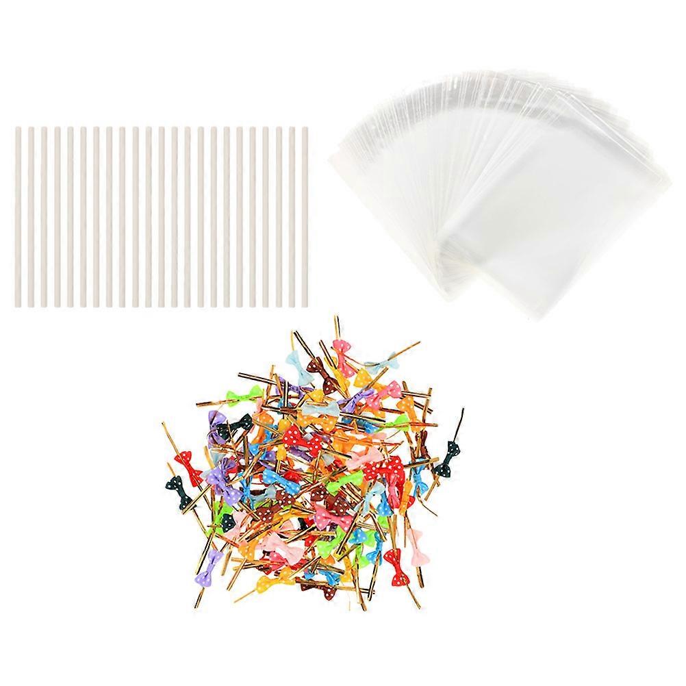 Chocolate Lollipop Case Lollipop Packaging Kit DIY Enthusiasts Anniversary Paper Square Packaging 1 Set