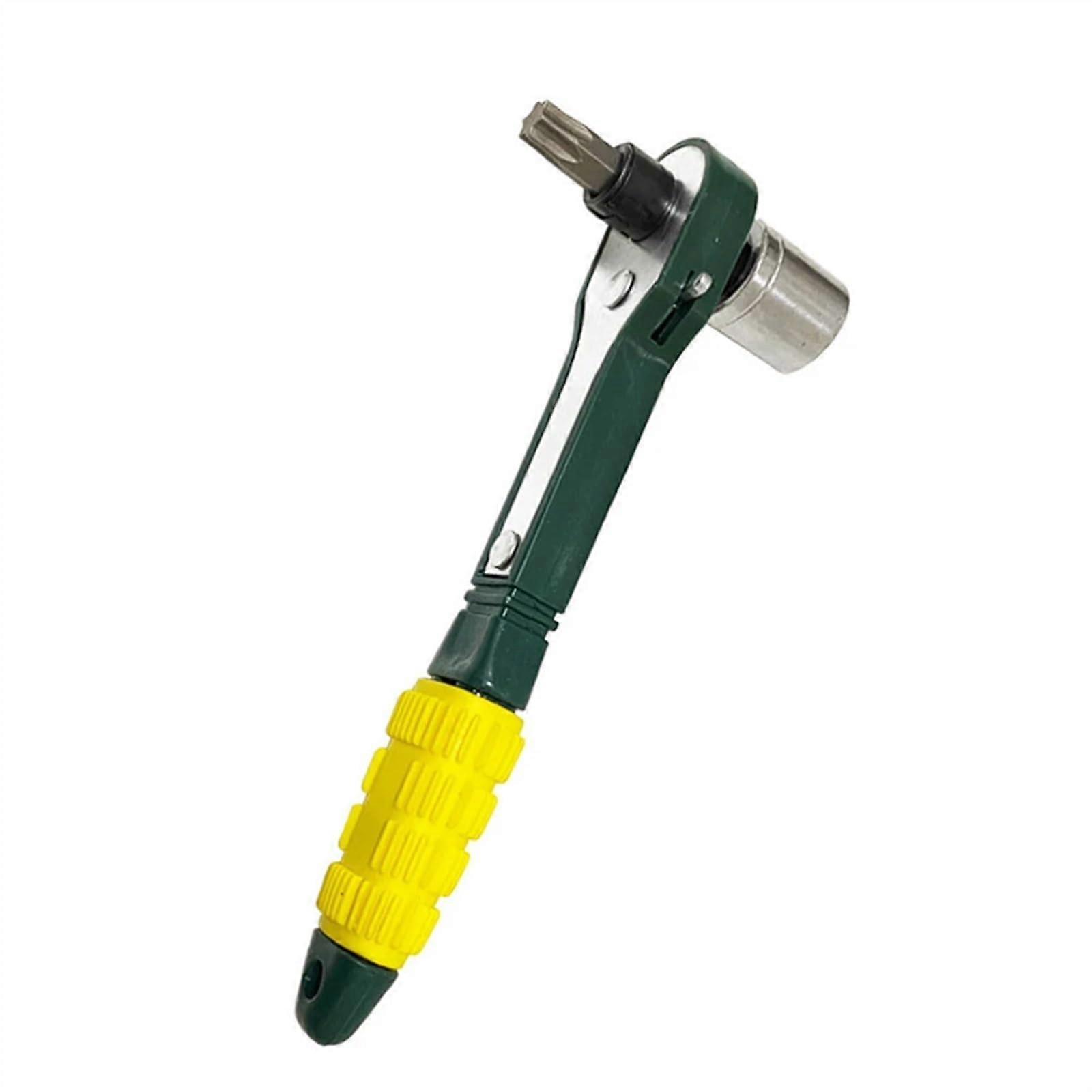 Socket Wrench Set, Adjustable High Torque Quick Ratchet, 1/4-Inch Mini Screwdriver Rod, Repair Tools Tool Box