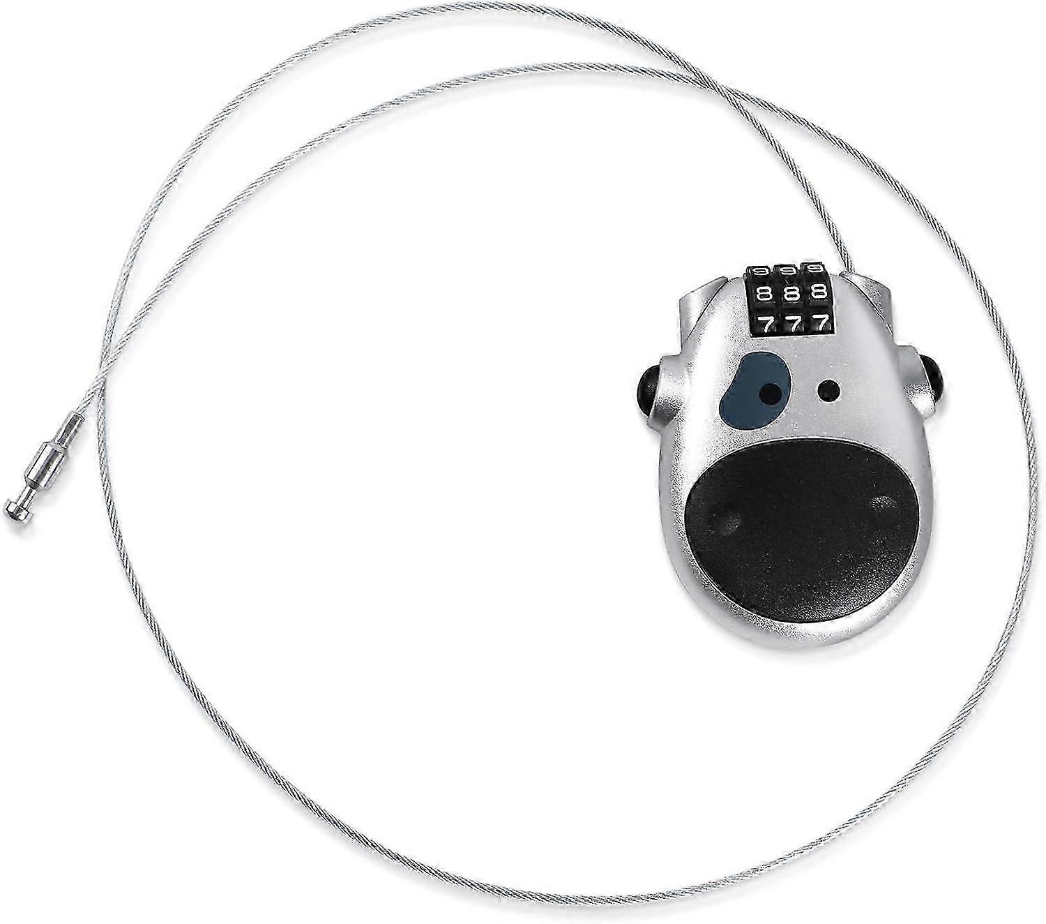 Combination Bicycle Cable Lock with 3 Digits, Suitable for Luggage Locking and Bicycle Security Solutions