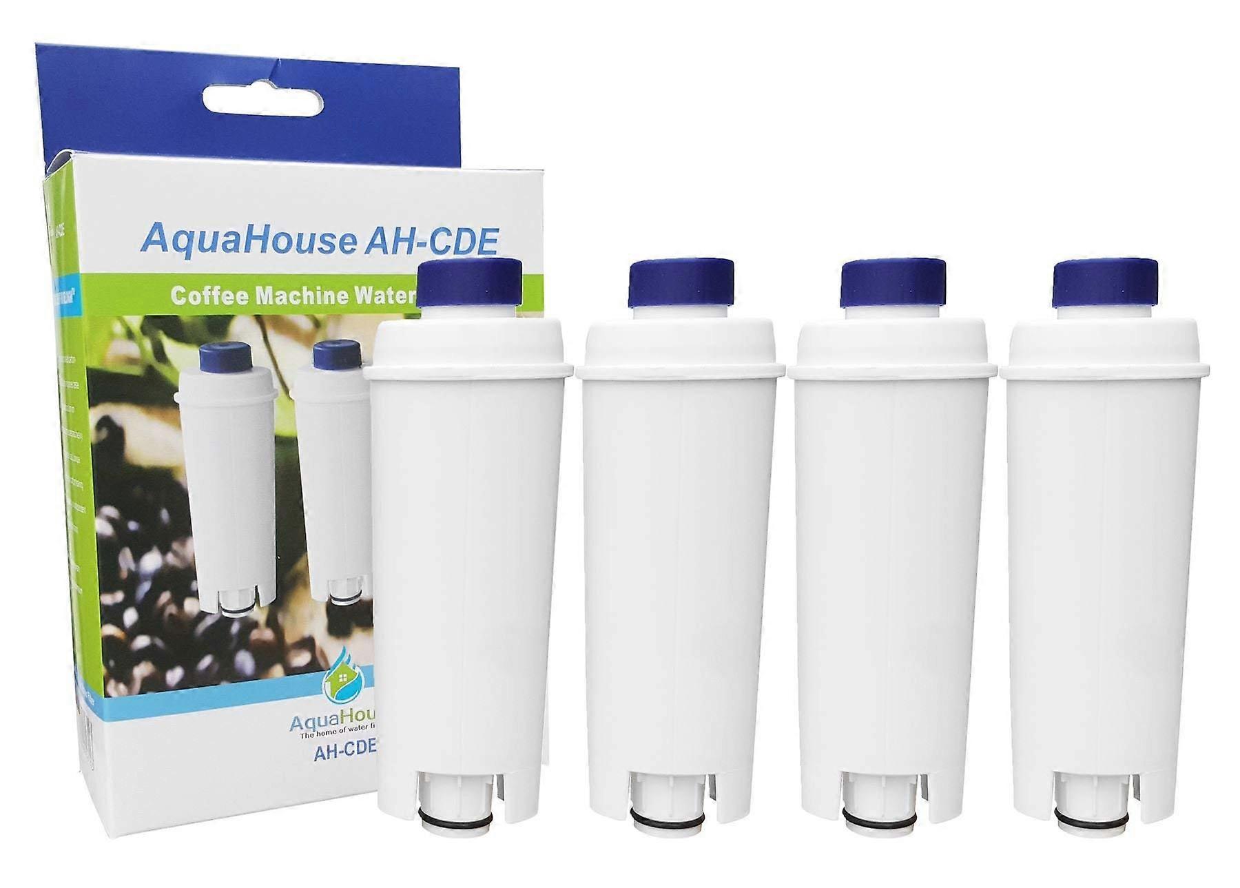 4 x ahcde compatible replacement filter for Delonghi water filter cartridge DLSC002, SER3017, 5513292811 for coffee machine