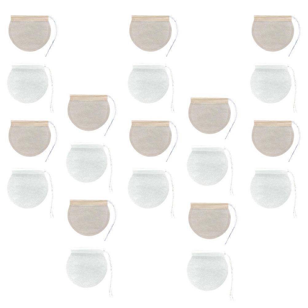 200pcs Heat Resistant Biodegradable Tea Filter Bags for Loose Leaf, Coffee, and Spices Round Disposable Brew Pouches for Quick Brewing