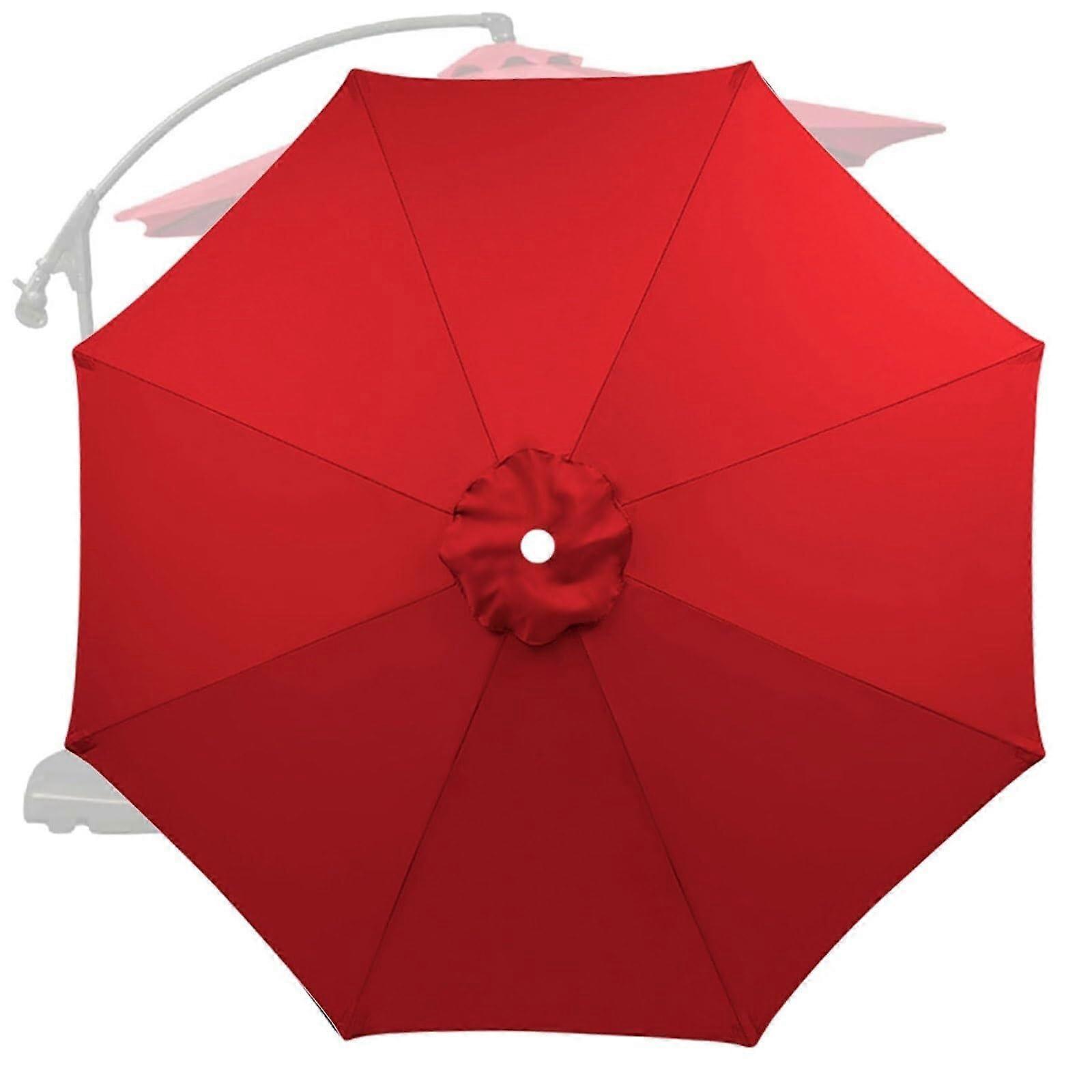 Replacement Canopy 3m/118in Red for Patio, Beach, Garden, Pool – For 6-Rib Sunshade Cover