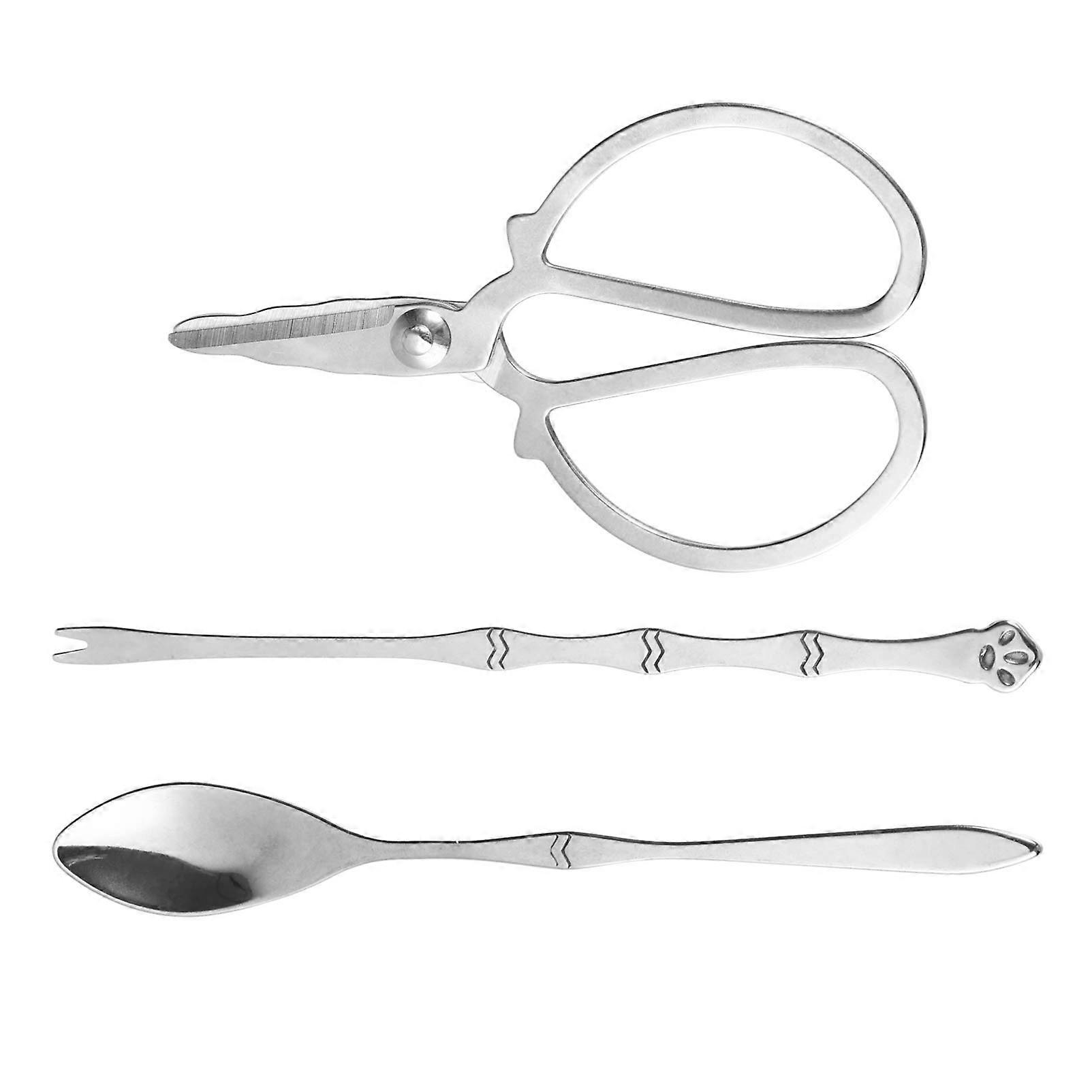 1 Set Crab Tools with Storage Bag Seafood Utensils for Crab Legs, Oysters, and Lobster