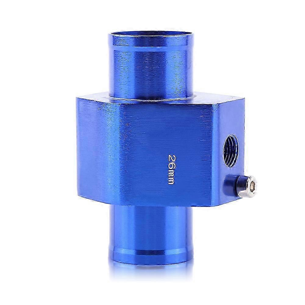 Universal Metall Auto Wassertemperatur Sensor Adapter Blau 26mm