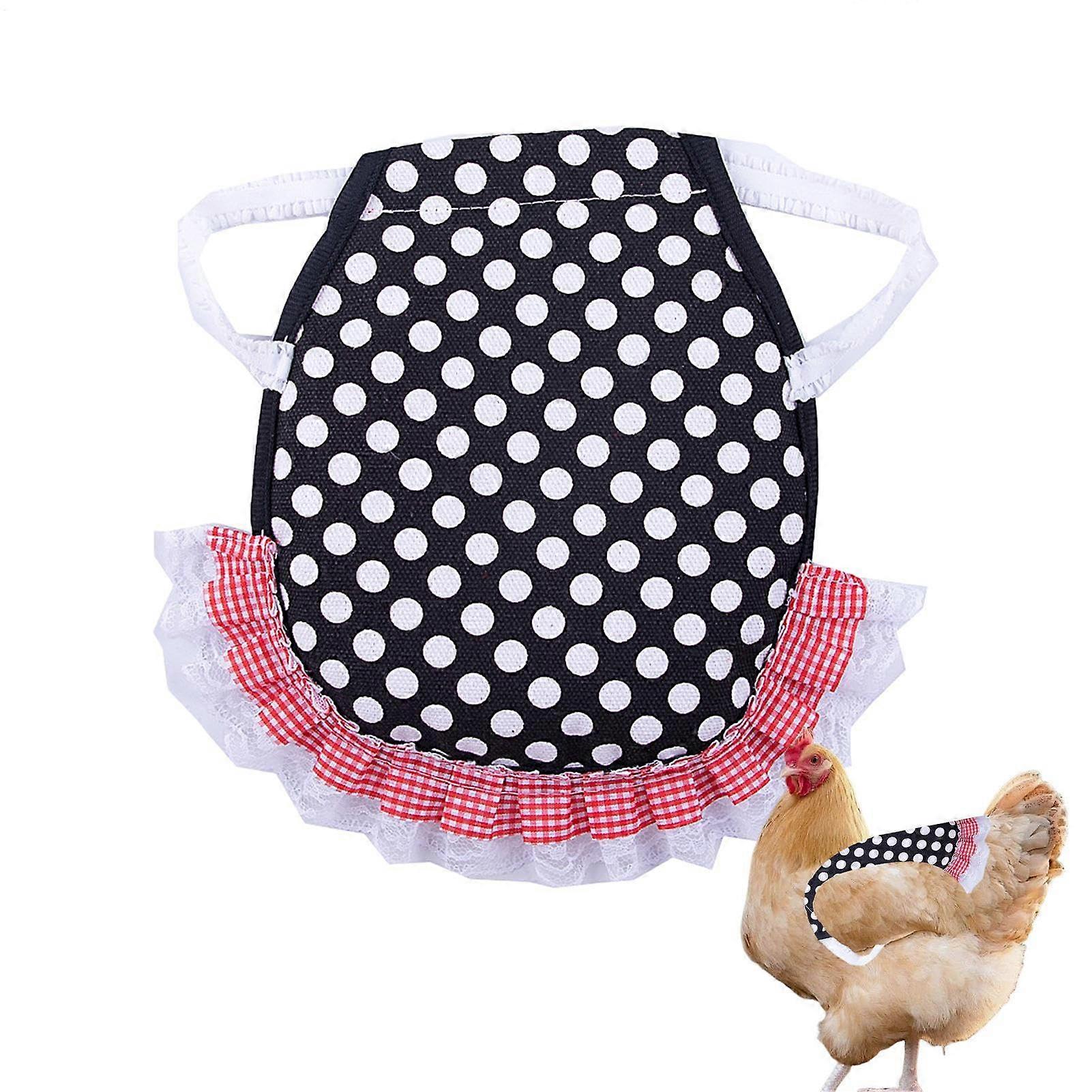 Chicken Aprons Chicken Saddle for Poultry, Light Anti-Slip Aprons in Black for Coop Farm