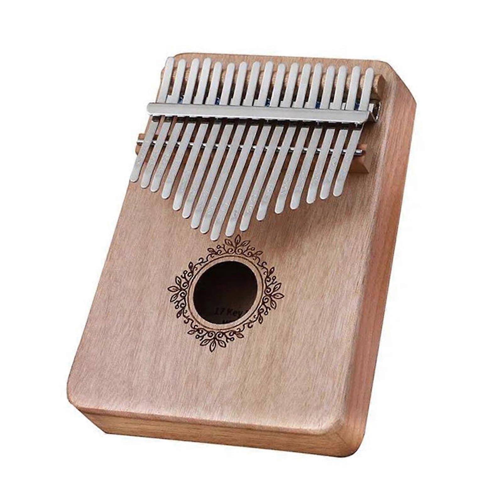 Kalimba Instrument 17Key Thumb Piano Mahogany Professional Finger Piano with Tuning Hammer Musical Instrument (Style 9)