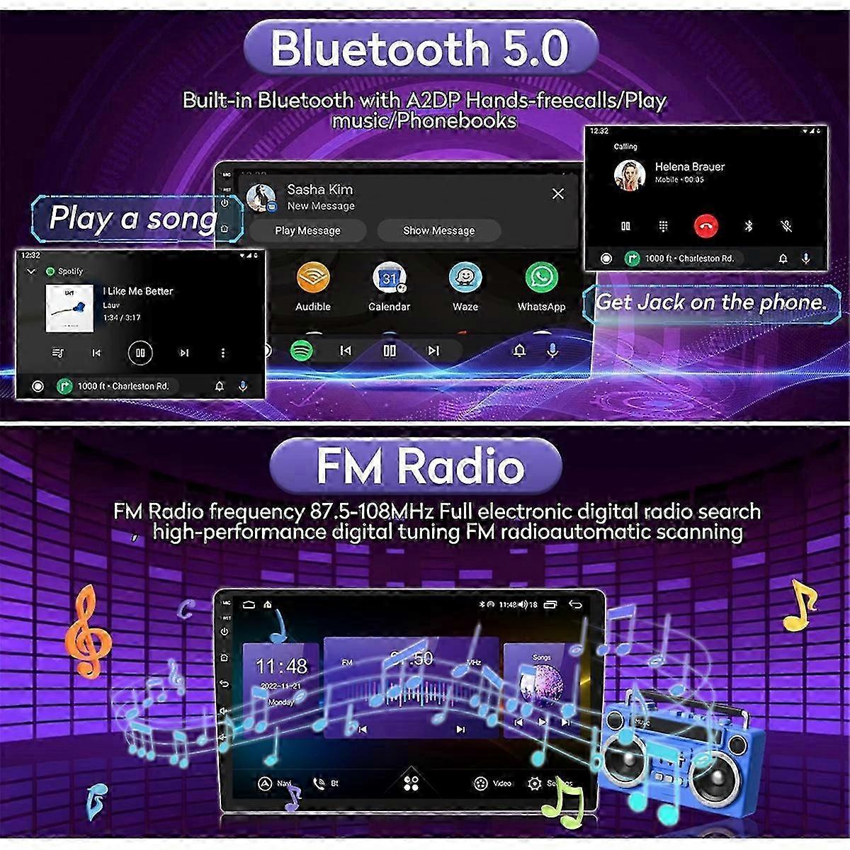 2G+32g Android 13 10.1inch Car Radio For