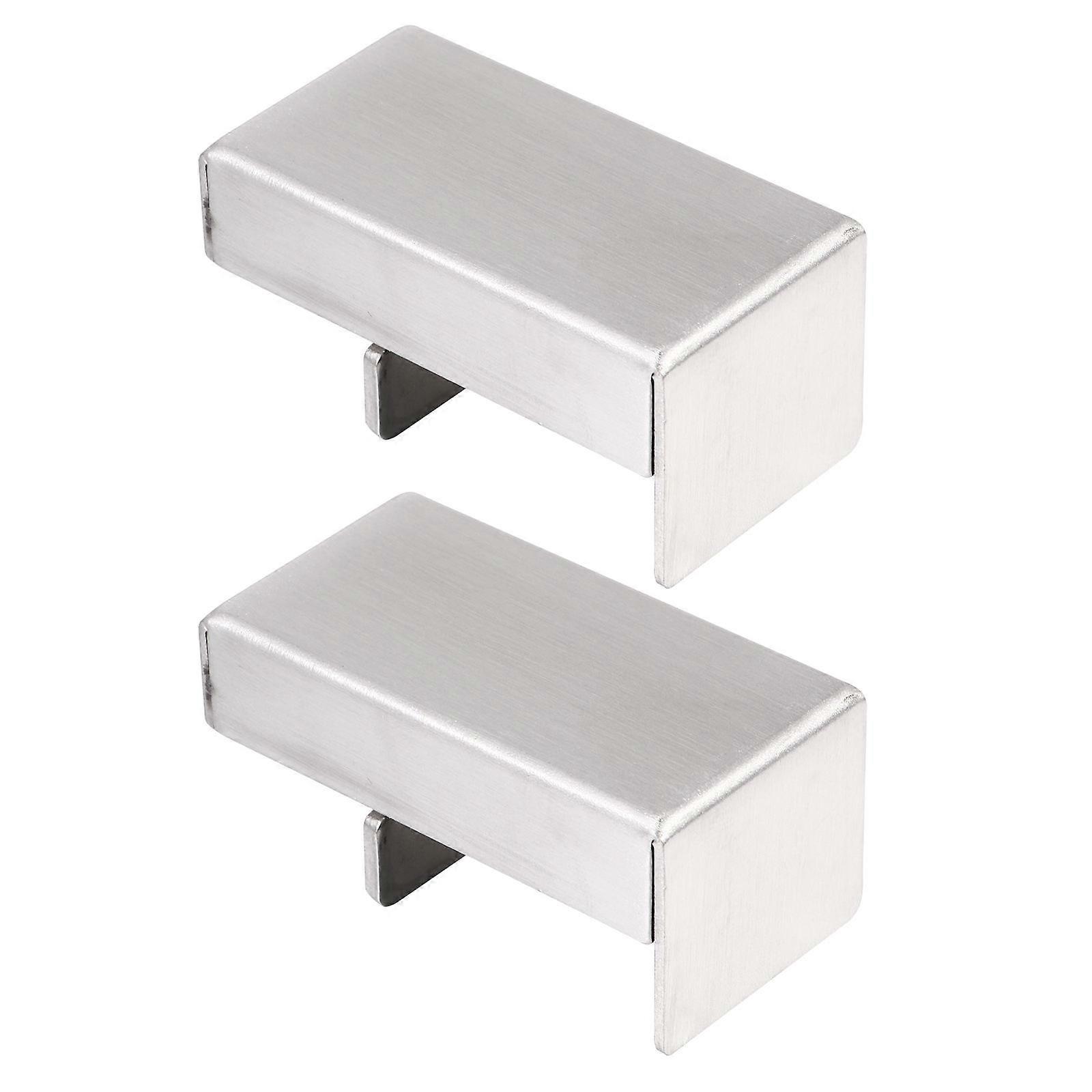 Anti-Theft Sliding Door Lock Sliding Window Security Locks Property Managers Adjustable Spacing 2.8×1.4×1.3in 2Pcs