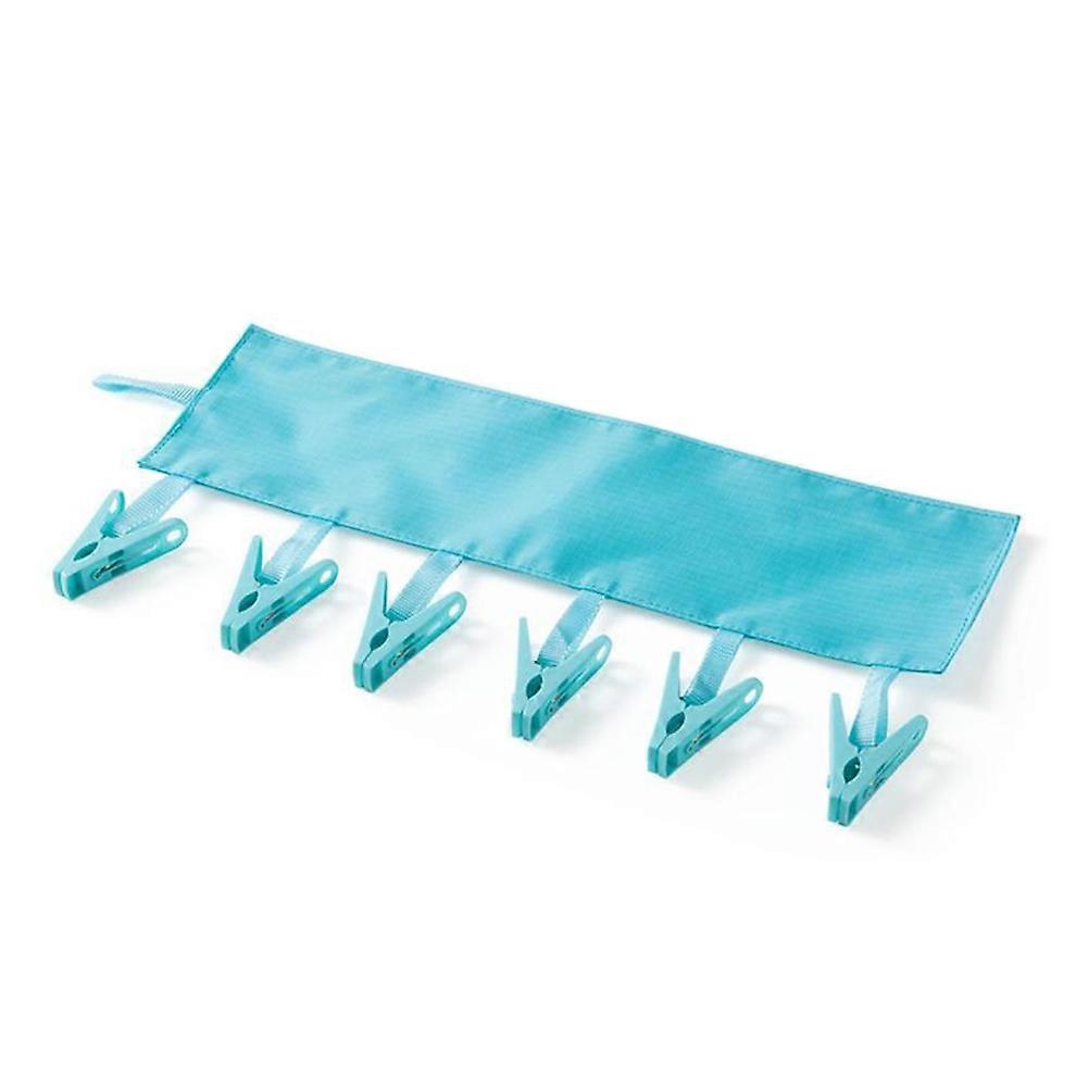 Adjustable Portable Folding Cloth Hanger with Clips for Travel and Bathroom Use – Space Saving Drying Rack for Towels, Underwear, and Socks