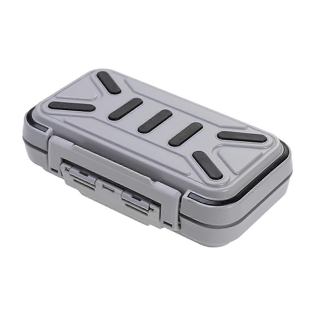 Impact Resistant Fishing Part Accessories Outdoor Lovers Rectangular Shape 1Set Stainless Steel Grey Waterproof Storage Box