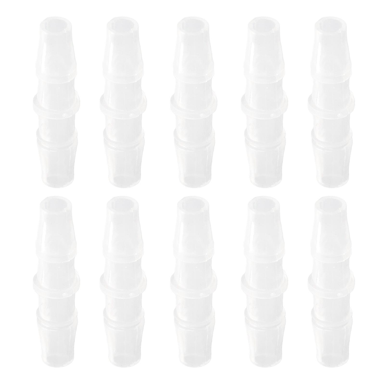 10Pcs Hose Fitting PP Tube Connector Joint Equal Diameter Straight Through Set Kit