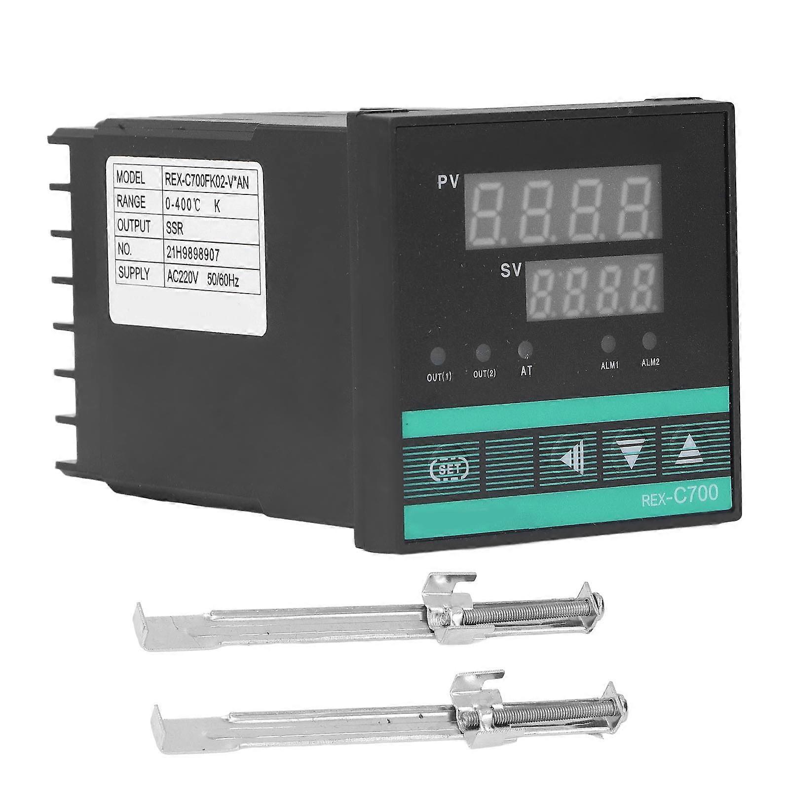 Temperature Controller Thermostat Digital Display 0‑400℃ Adjustable Temp Regulator AC