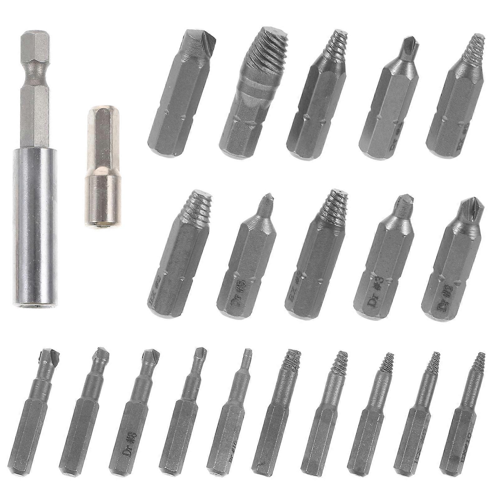 Screw Remover and Extractor Set – Heavy Duty Tool for Easy Removal of Stripped or Broken Screws in Home Repairs and Automotive Maintenance