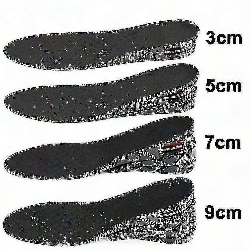 Shoe Insoles for Height Enhancement 3-9cm Adjustable Cushioned Inserts