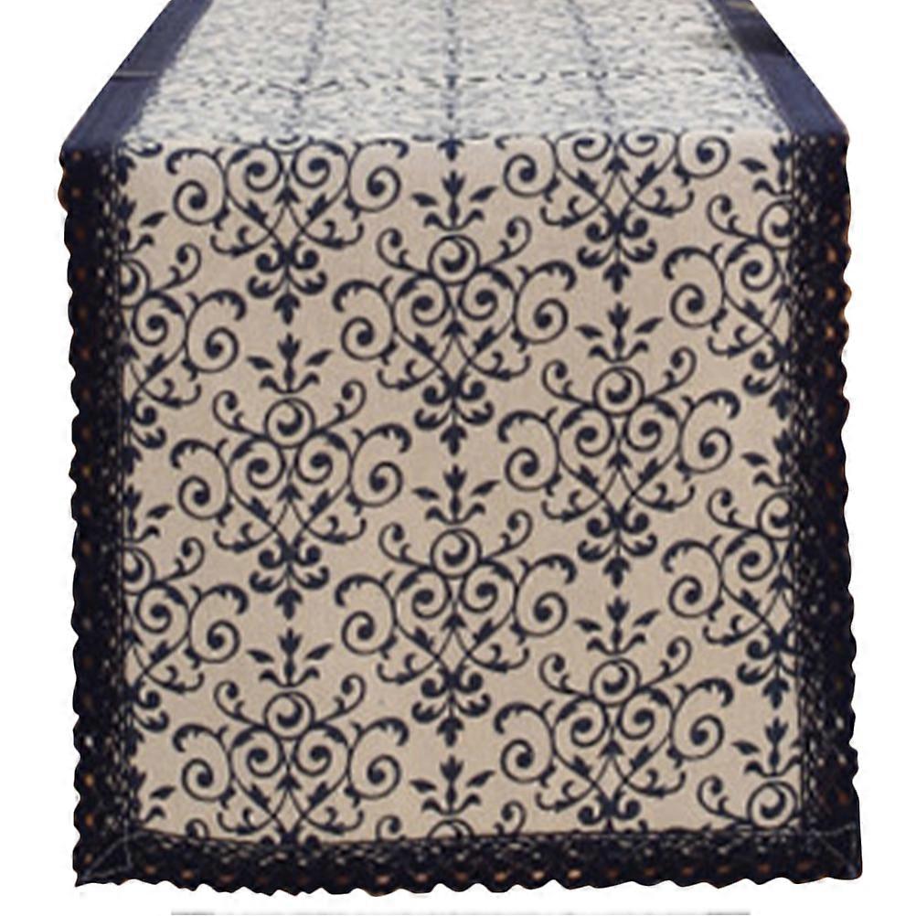 Festival Party Decorations Table Runner Rectangular Wedding Holiday Party Blue 180x30cm Use 1Pcs