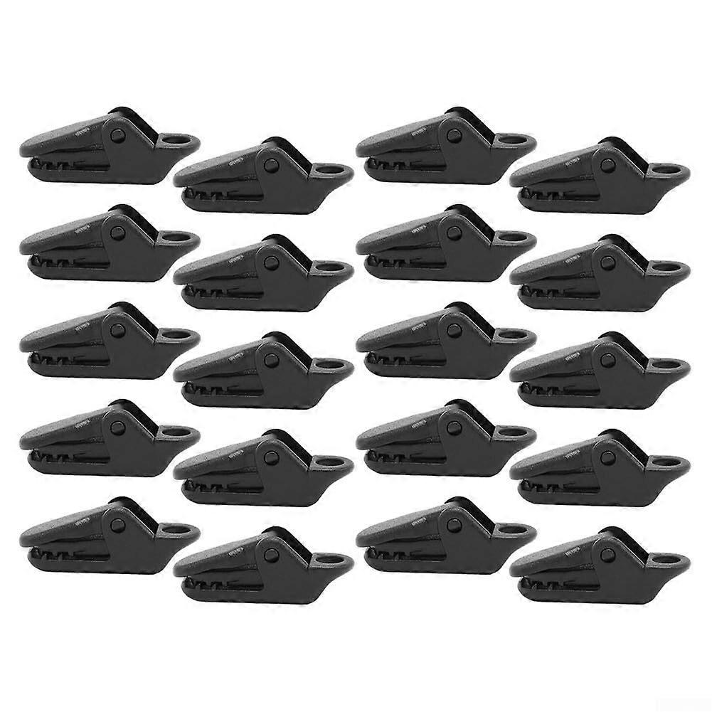 Tent Stabilization Tool Set with Crocodile Clips for All Weather Conditions - 10 Durable Stainless Steel Clamps