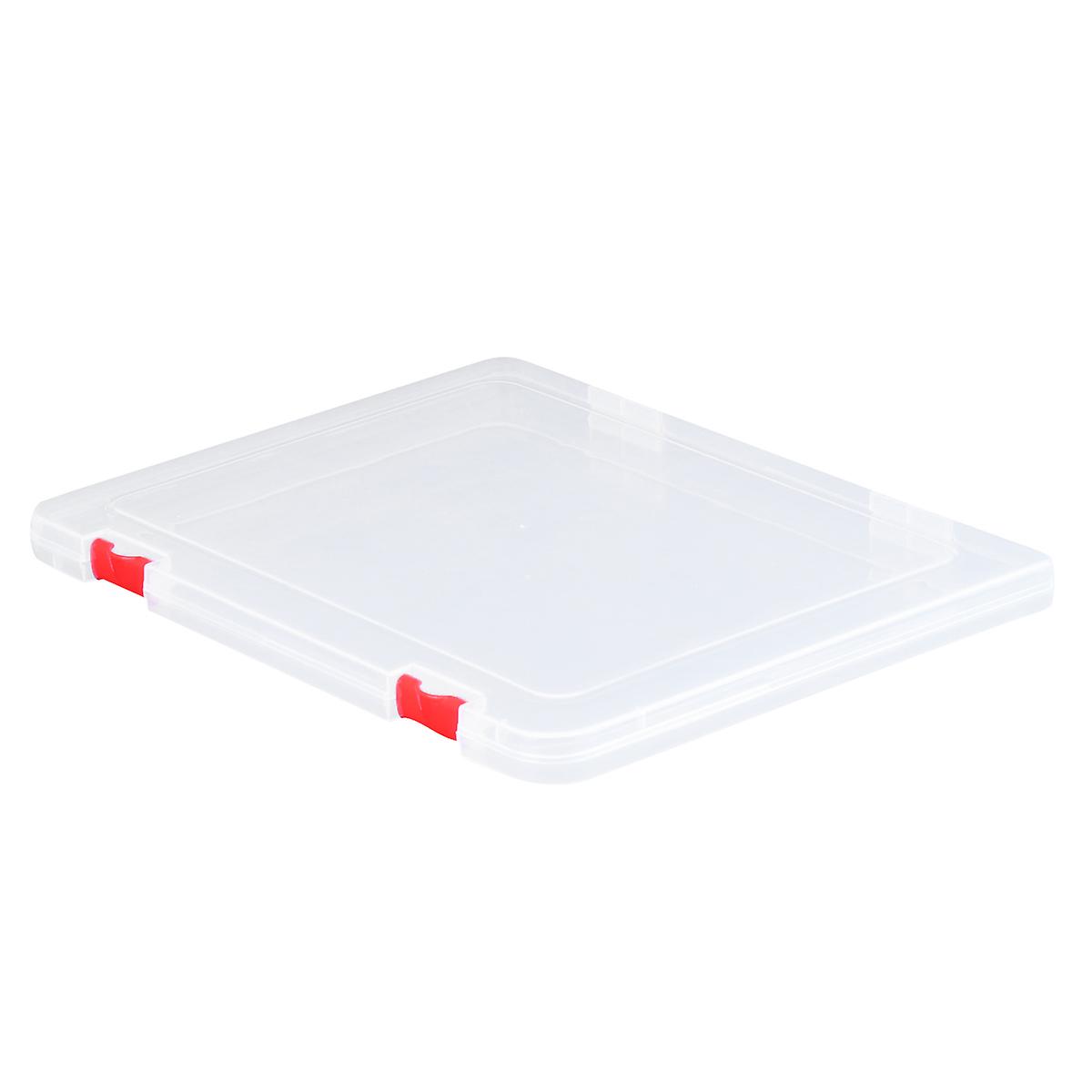 Portable Document Organizer Storage Case   Red Desktop Container for Home Office Supplies and Sundries