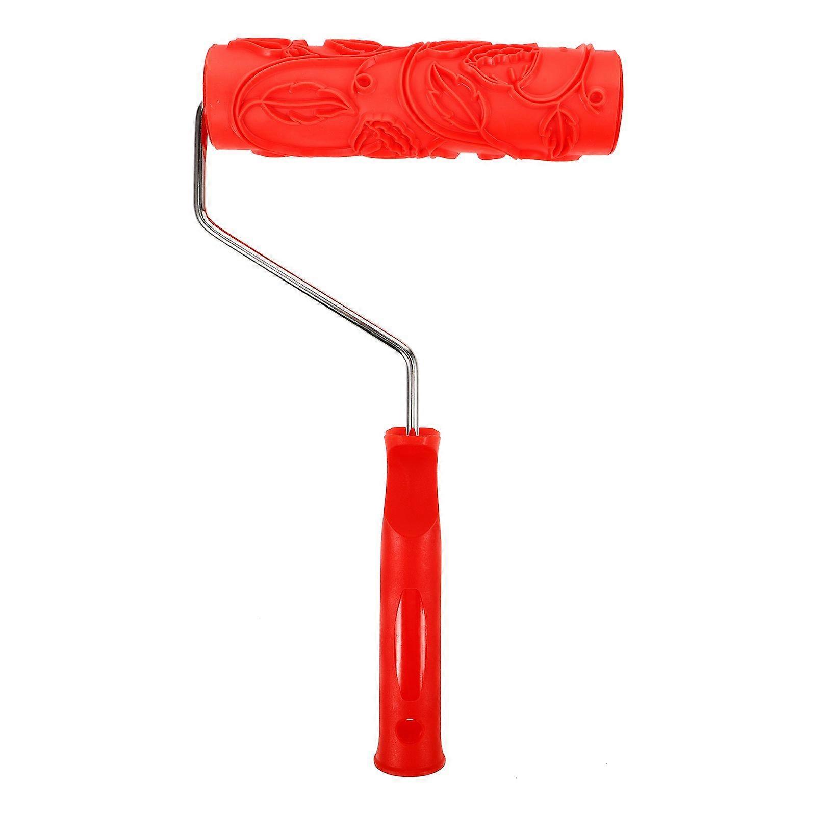 Patterned Paint Roller Wall Painting Roller Rubber Roller Printmaking Roller Printmaking Tool