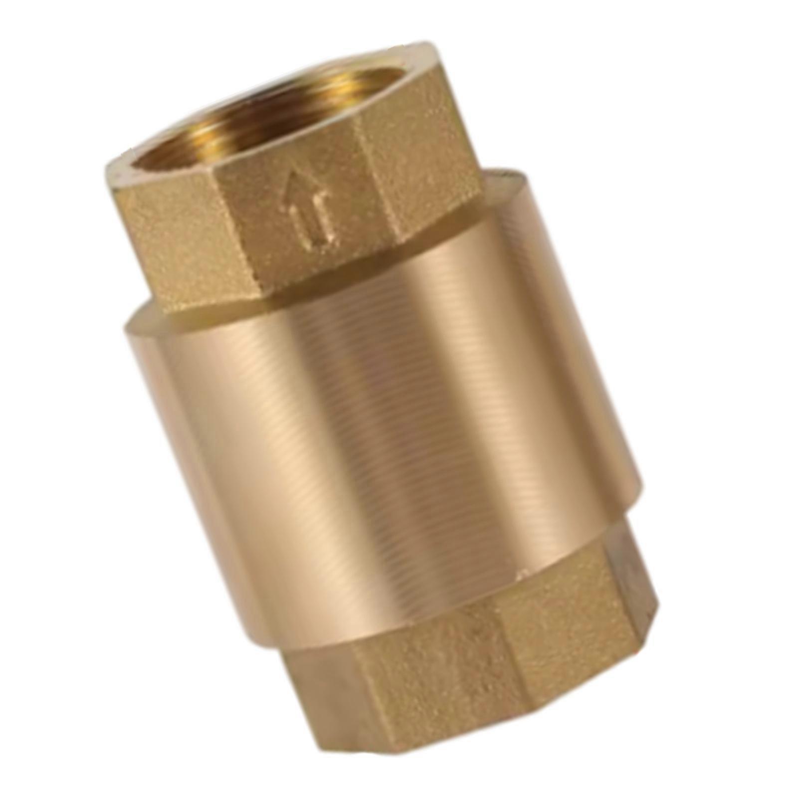 DN20/DN15 Female Threaded Single Way Connector Brass Thread Inline Spring Check Valves Water Control Float Valves Multicolor