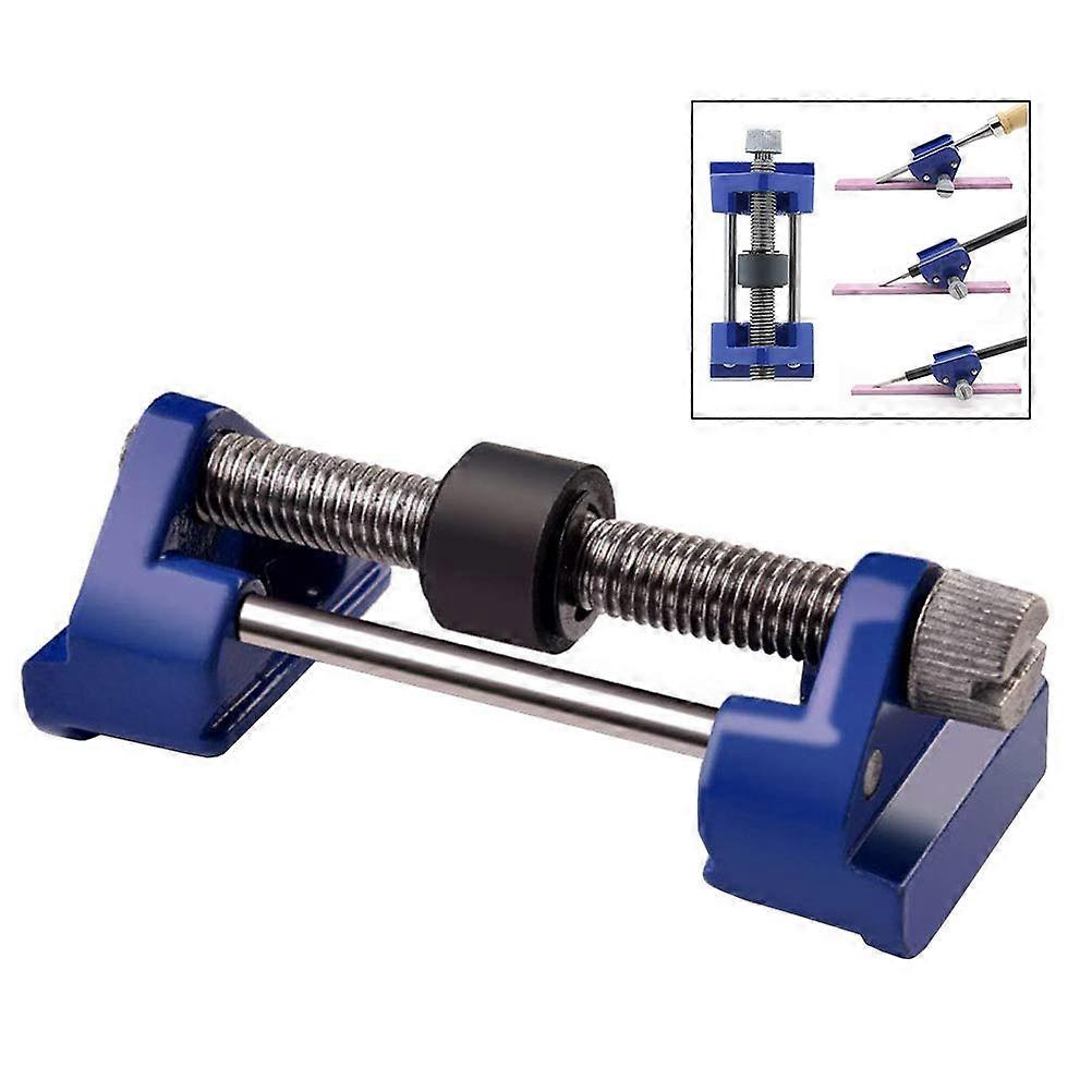 Knife Sharpener Honing Guide with Stainless Steel Tensioner for Wood Chisel, Planer Knife, and Flat Chisel Edge Sharpening