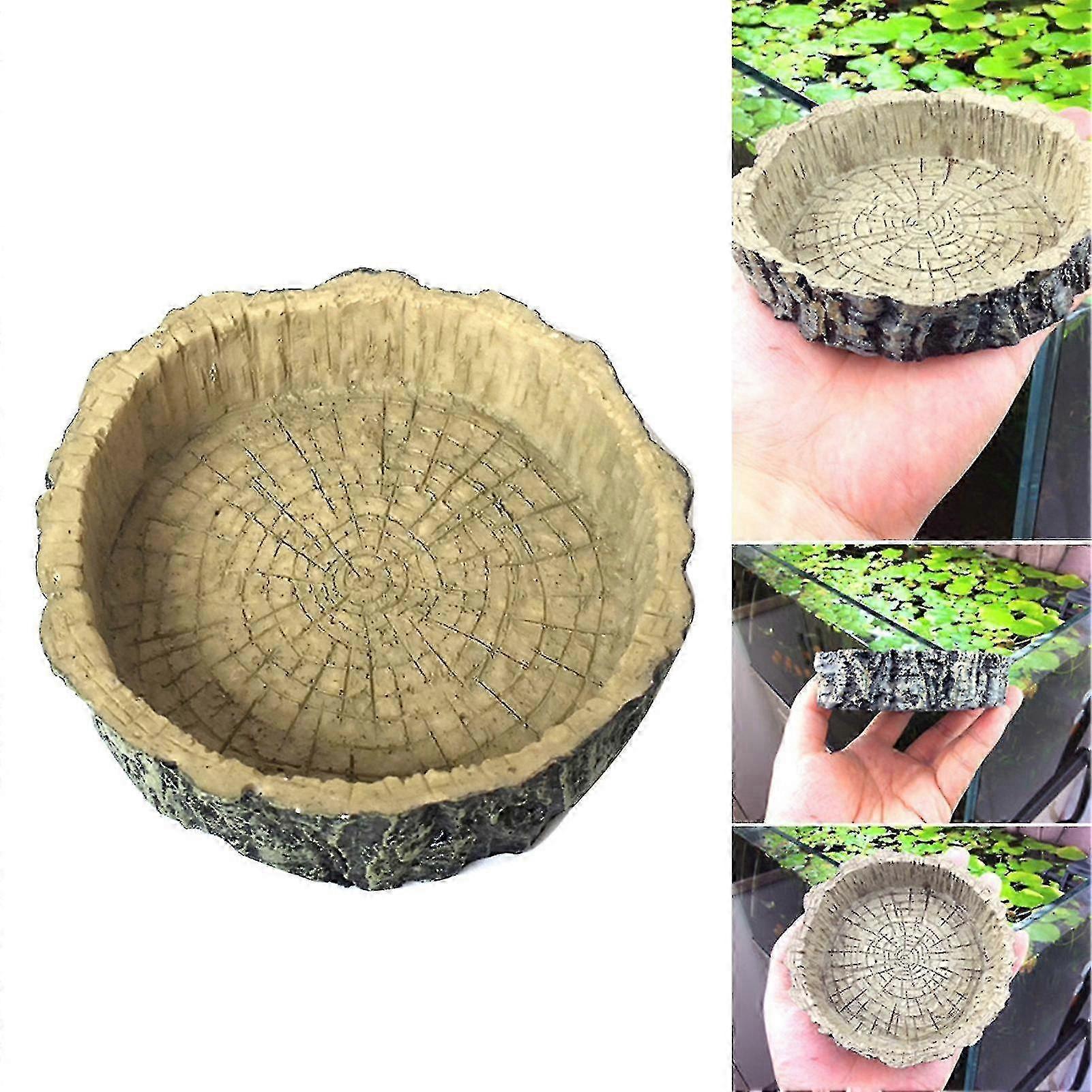 AURA Reptil Box Schildkröte Futternapf Harz Spinne Schlange Eidechse Schildkröte Futterbecken Qyroadwolf